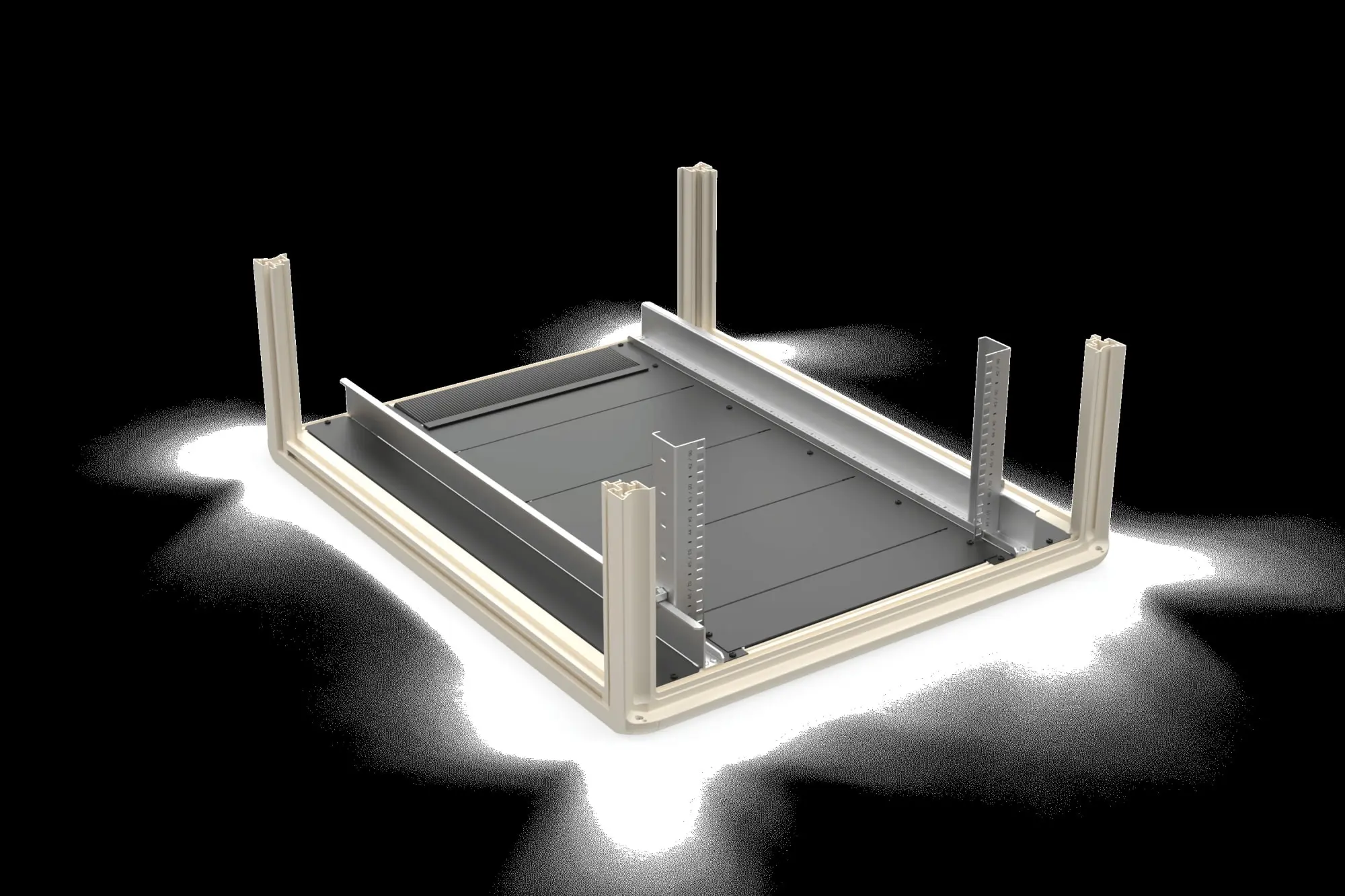 Produktfoto 1 von Bodenblechpaket 800x1000mm schwarz