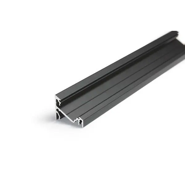 Produktfoto 1 von LED-Alu-Eck-Profil konfektioniert Länge: 100 mm schwarz