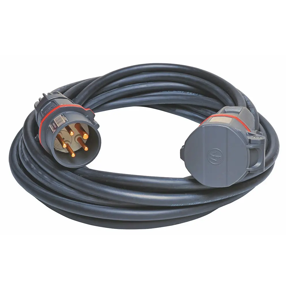 Produktfoto 1 von CEE NEO-Leitung mit Stecker und Kupplung 32A 5P 400V 6h IP54, 50m lang und Typ