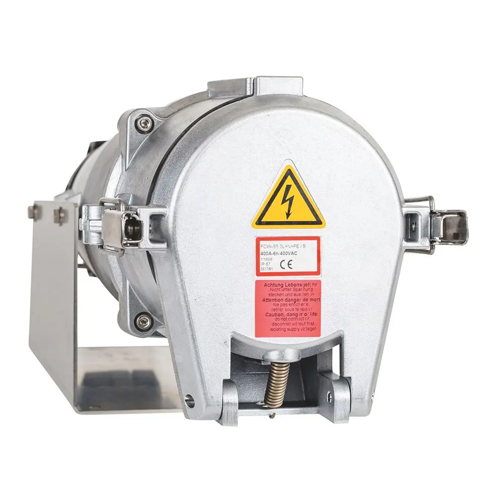 Produktfoto 1 von CEE Hochstrom Wandsteckdose 400A 5P 6h IP67 B-Line Schraubanschl. Kabeleinf. ob