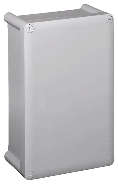 Produktfoto 1 von Kunststoffgehäuse 360x240x124mm HxBxT, IP55 IK07, Glatte Ausführung