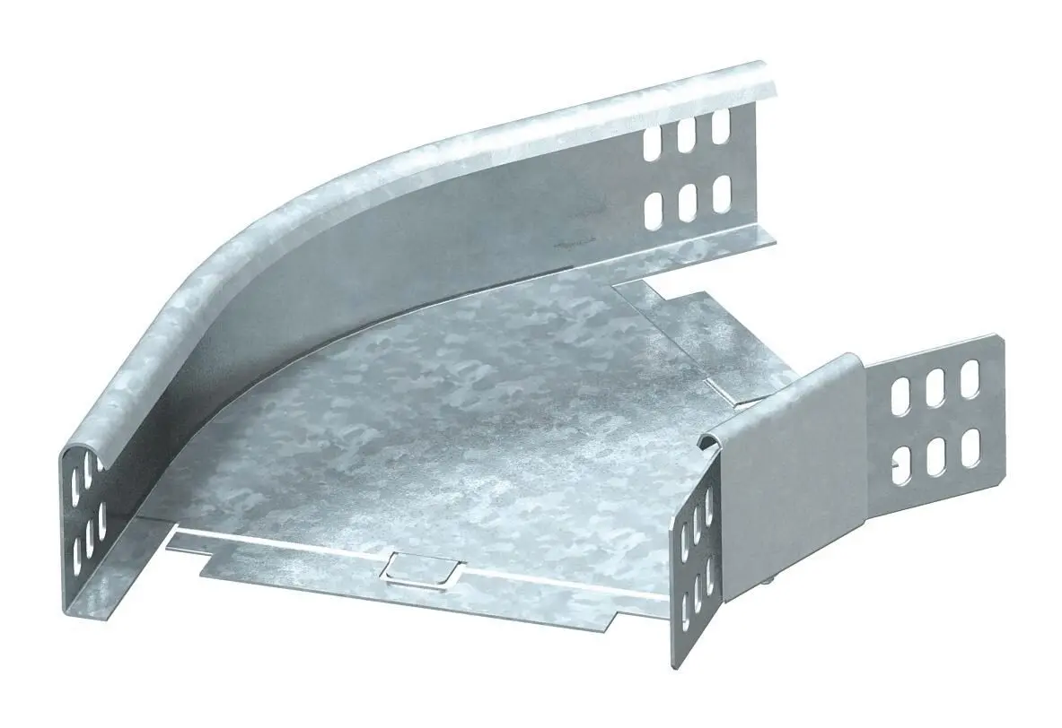 Produktfoto 1 von Bogen 45° horizontal,mit Winkelverbinder 60x150, St, FS