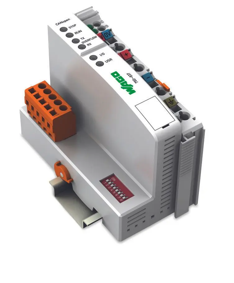 Produktfoto 1 von Controller CANopen,128/64 KB Programm/ RAM,MCS,lichtgrau