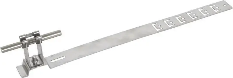 Produktfoto 1 von Dachleitungshalter UNIgrip NIRO H 20mm Rd 8mm m. geprägt. Strebe L 335mm