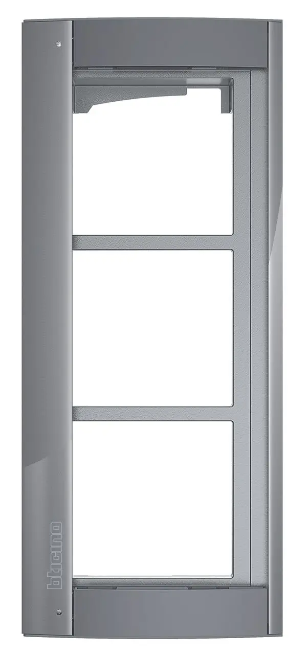 Produktfoto 1 von Abdeckrahmen + Modulträger 3 Module, Türstation SFERA Aluminium, Allstreet
