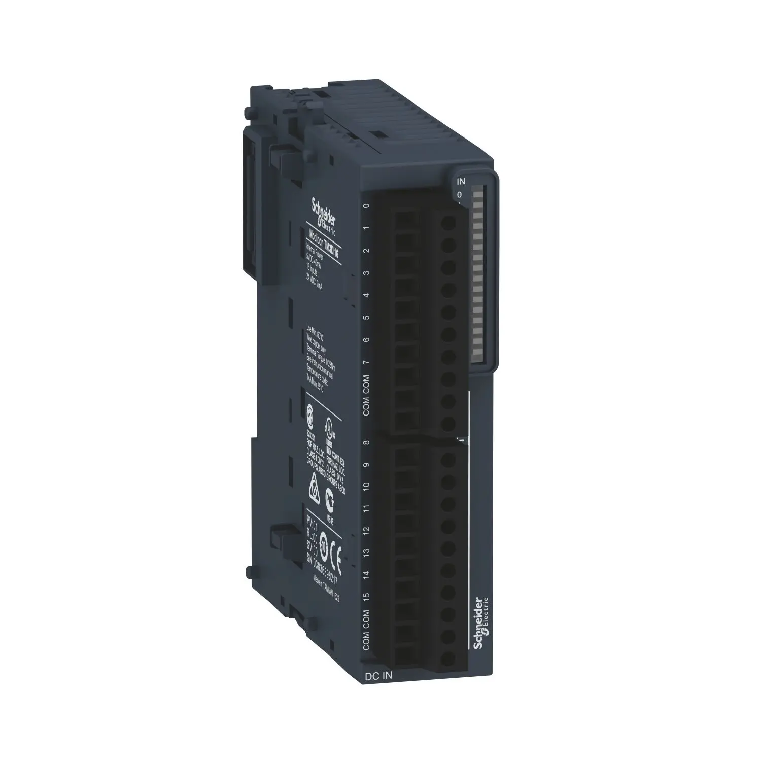 Produktfoto 1 von E/A-Erweiterung TM3 EA-Modul 16 digitale Eingänge Schraubanschluss