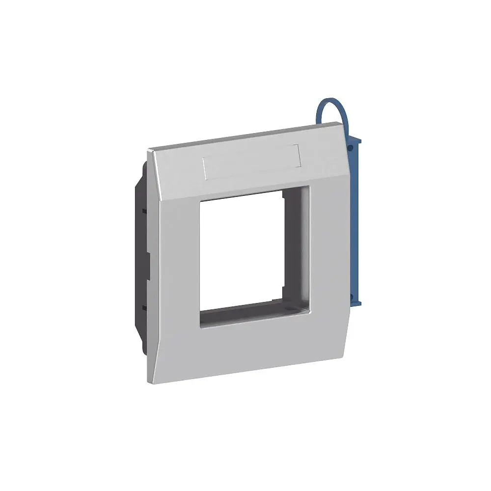 Produktfoto 1 von Adapterrahmen 1-fach AR-1H-9006, frontr., BR/BRA, Raster 45, Alu