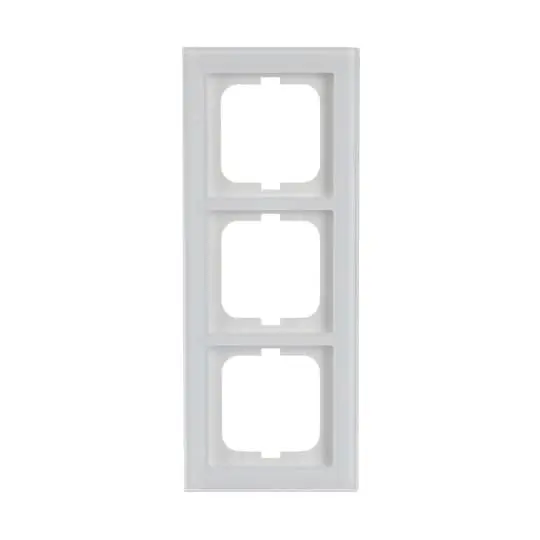 Produktfoto 1 von Abdeckrahmen, 3-fach UP weißglas
