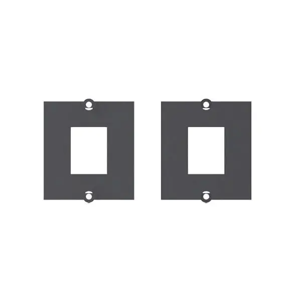 Produktfoto 1 von Modul 1xKeystone schwarzMetallhalterung