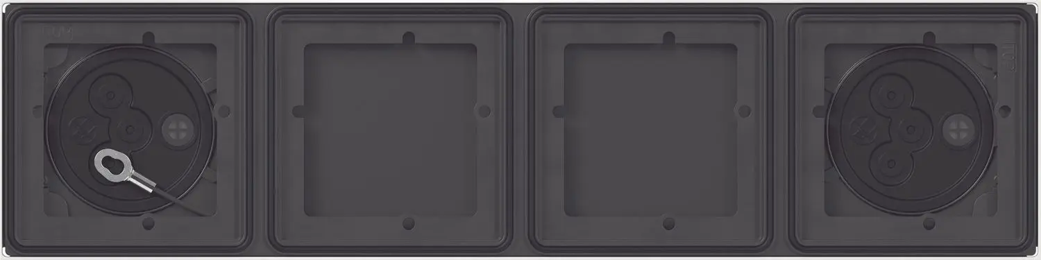 Produktfoto 1 von AP-Gehäuse 4 Module 1x4 System 106 Verkehrsweiß(lack.)