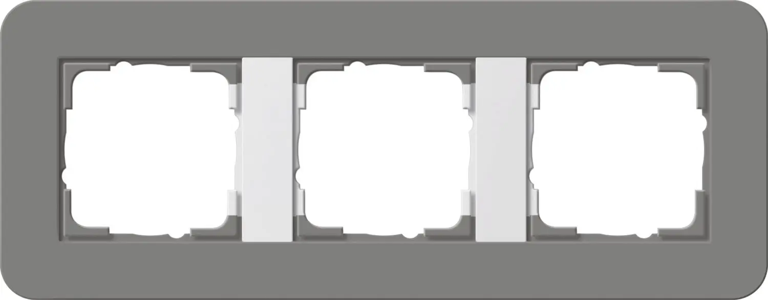 Produktfoto 1 von Abdeckrahmen 3f E3 Dklgrau/Reinweiß