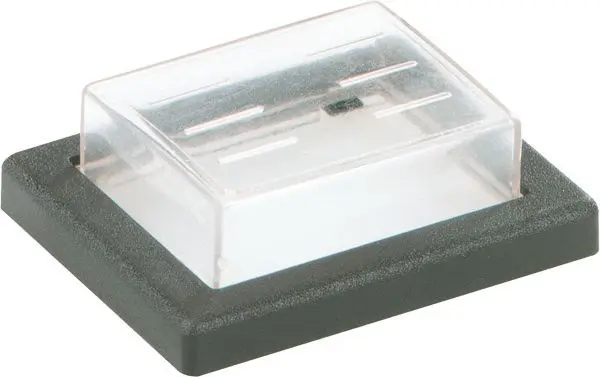 Produktfoto 1 von PVC-Kappen+Rahmen Serie 22 2pol klar/schwarz