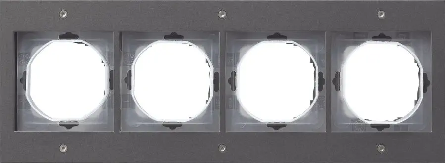 Produktfoto 1 von Abdeckrahmen 4fach TX44 WG UP anthrazit