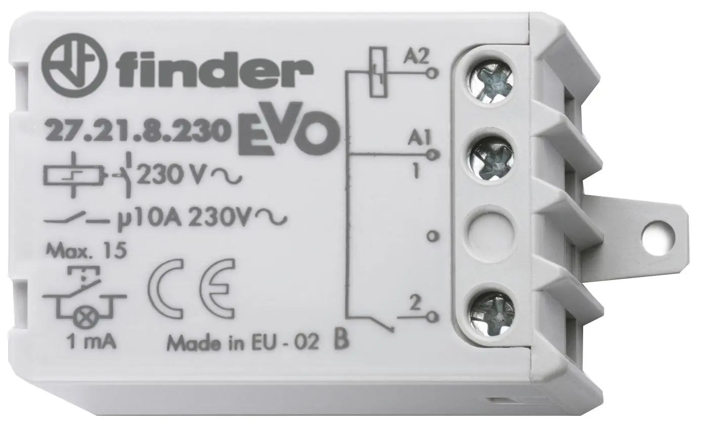 Produktfoto 1 von Stromstoßschalter f.Chassis oder UP-Dose 1S 10A Aus/An für 230VAC