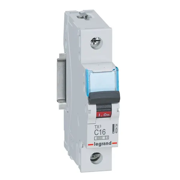 Produktfoto 1 von TX3 LS-Schalter C-Char. 16A, 1-polig, 6kA, 230/400VAC, 1TE