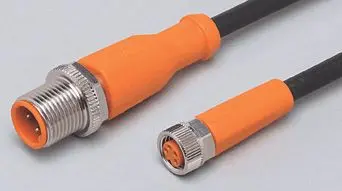 Produktfoto 1 von Verbindungskabel <50VAC 1m PUR Gehäuse TPU orange FKM IP65/67-69K