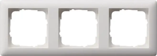 Produktfoto 1 von Abdeckrahmen 3fach Standard 55 reinweiß matt