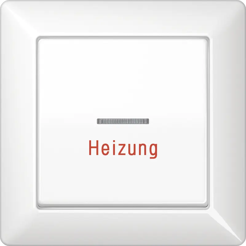 Produktfoto 1 von Abdeckung, Linse, Aufschrift "Heizung Notschalter", volle Platte