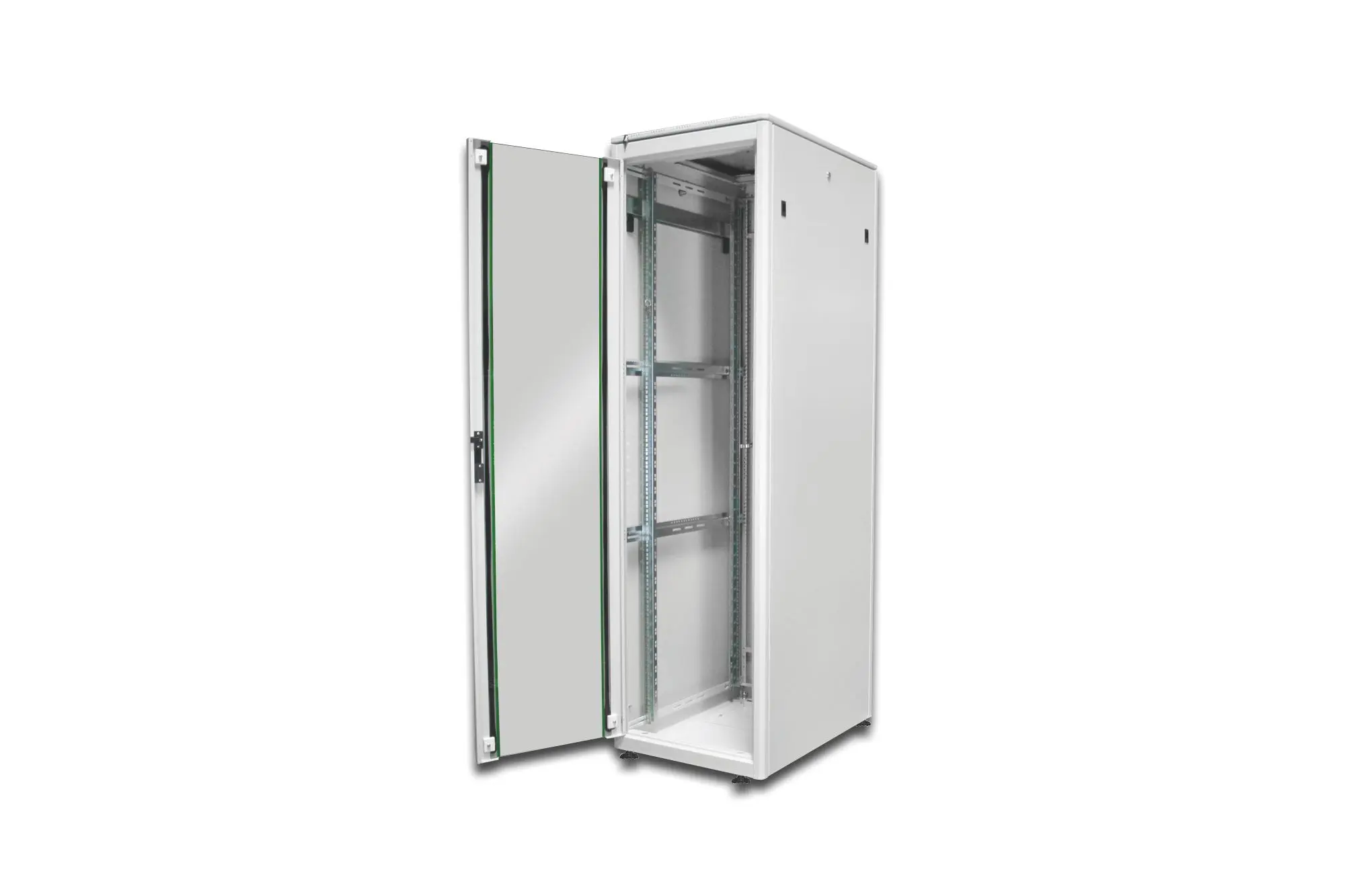 Produktfoto 1 von DIGITUS 42HE Netzwerkschrank 2053x600x800mm grau RAL7035