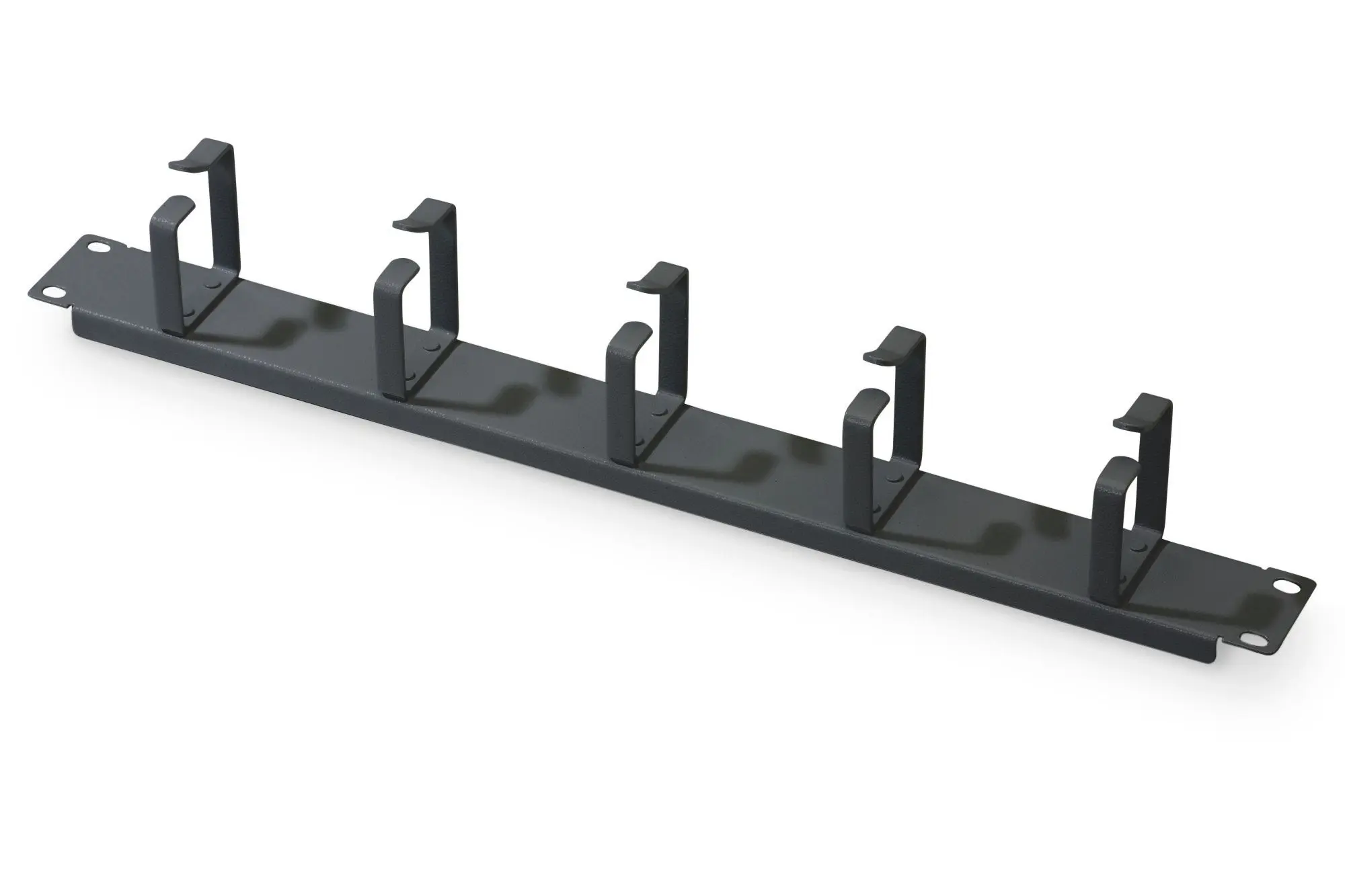 Produktfoto 1 von DIGITUS 1HE Rangierpanel 5xRinge 40x60mm sw RAL 9005