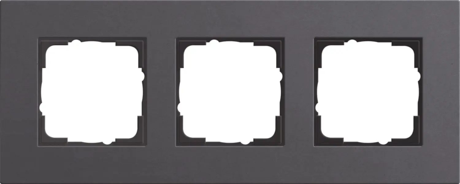 Produktfoto 1 von 3fach Abdeckrahmen Esprit Lin.Mplx.Anthrazit