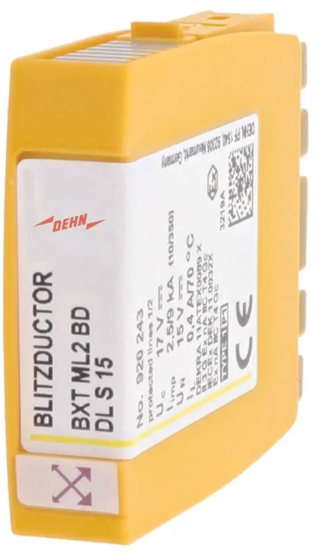 Produktfoto 1 von Kombiableiter-Modul für 1 Doppelader BLITZDUCTOR XT mit LifeCheck