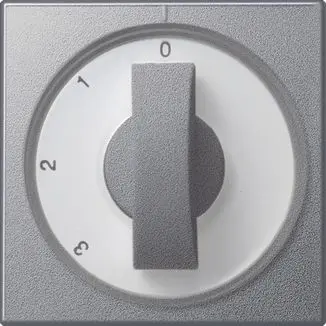 Produktfoto 1 von Abdeckung Knebel 3-Stufen 0/1/2/3 System 55 Farbe alu