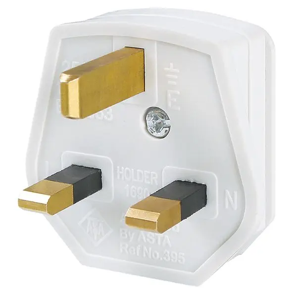 Produktfoto 1 von Schutzkontakt-Stecker England UK weiß