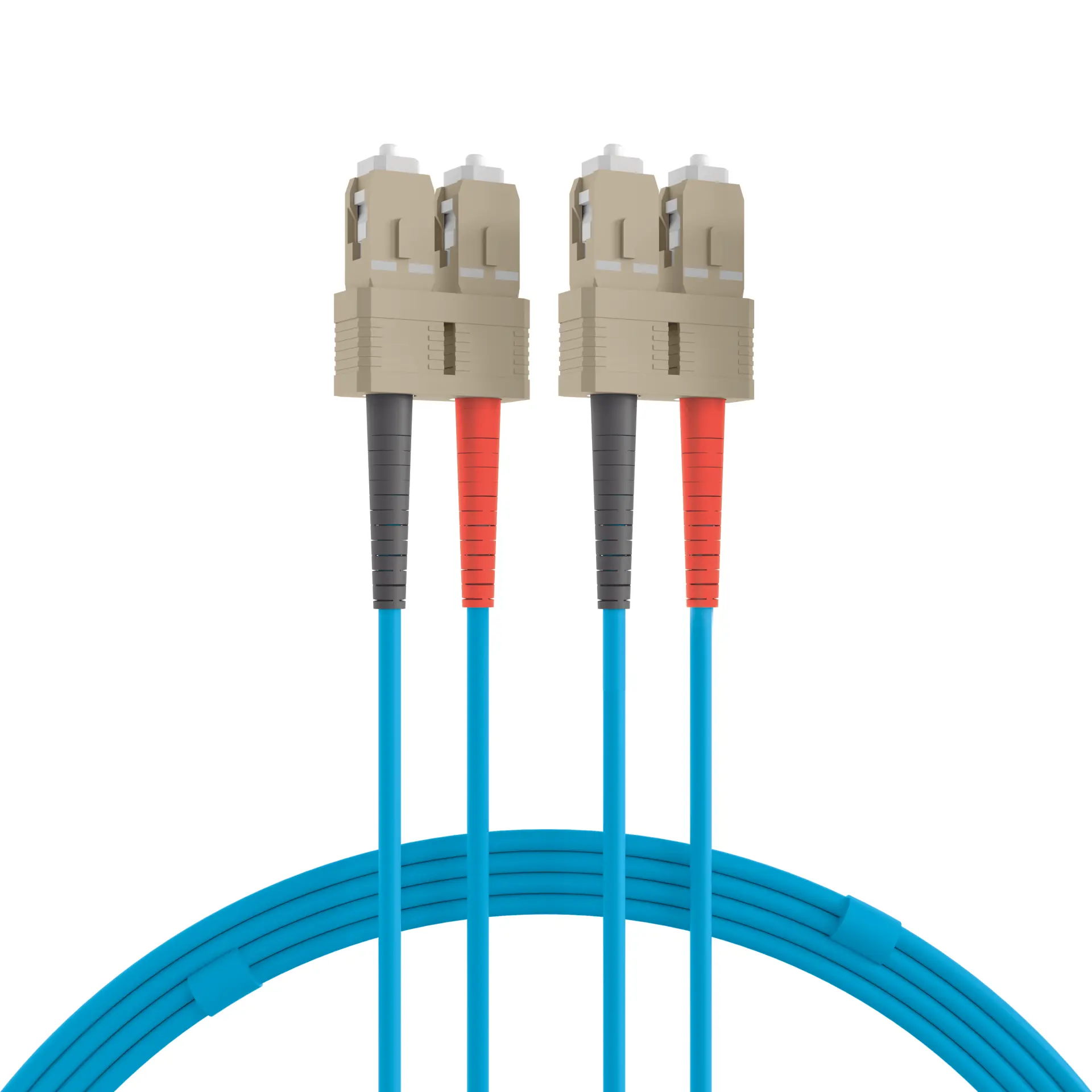 Produktfoto 1 von Duplex Jumper SC-SC 50/125µ 0,5m OM3 LSZH aqua