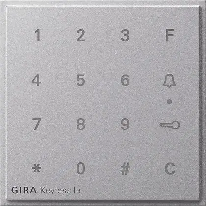 Produktfoto 1 von Aufsatz Codetastatur Gira TX_44 F Alu