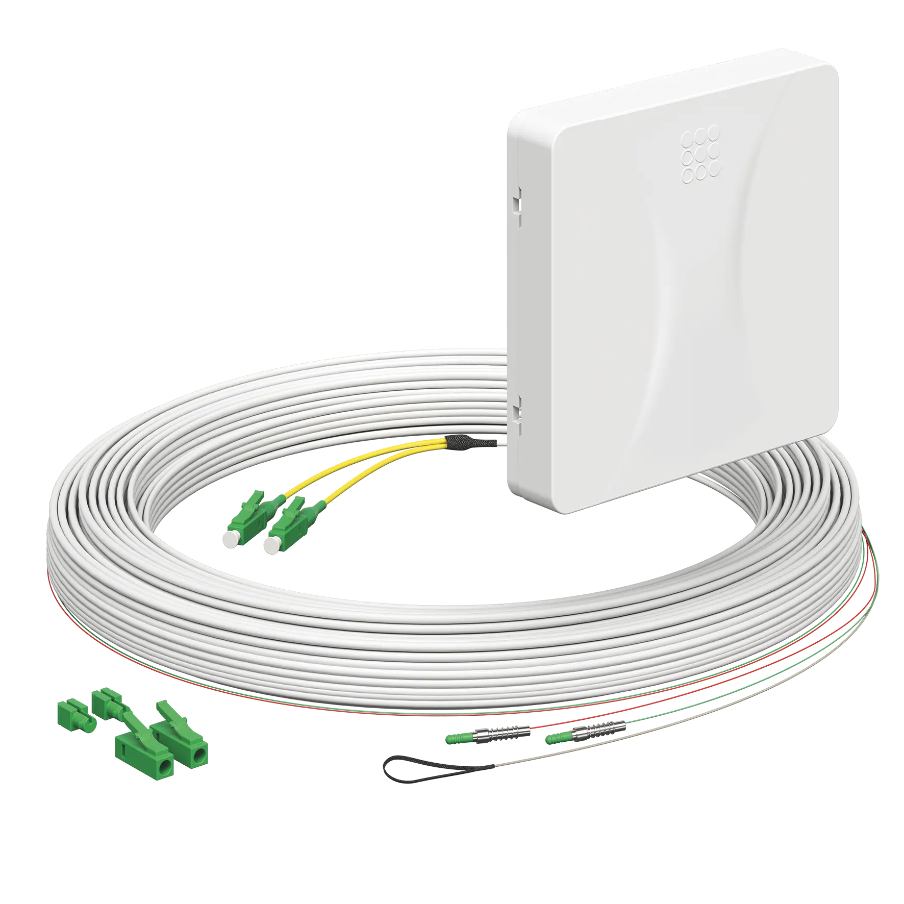 Produktfoto 1 von Teilnehmeranschluss Gf-TA E3S Connect® Aufputz, 2xF, LC/APC DX, L=25m, HÜP
