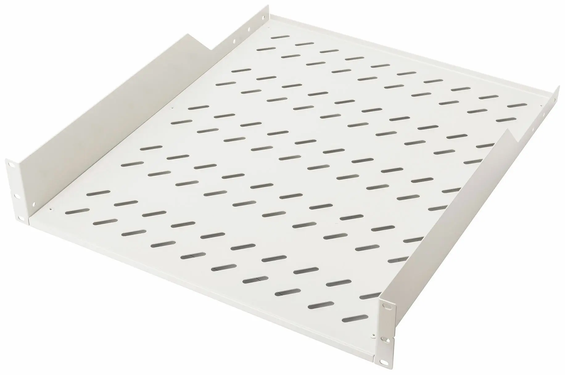 Produktfoto 1 von DIGITUS 2HE Fachboden z.Festeinbau grau perforiert grau bis zu 25kg 85x483x550mm