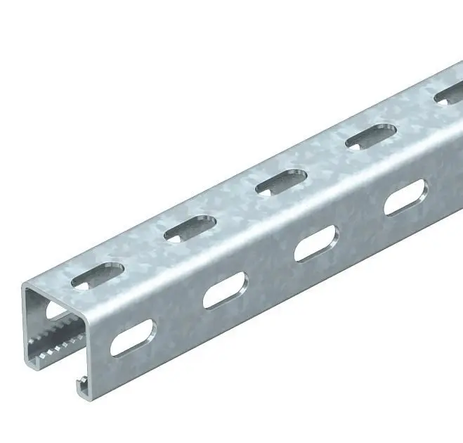 Profilschiene mit Seitenlochung,Schlitz 22mm 1000x41x41, St, FT