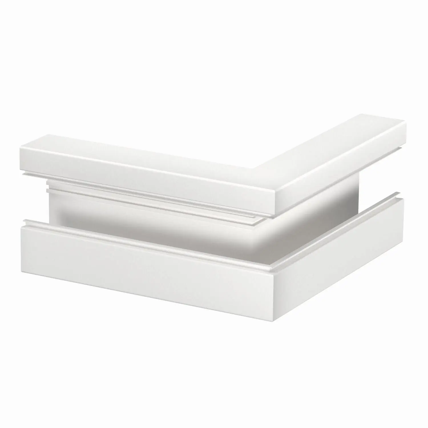 Produktfoto 1 von Außeneck asymmetrisch 70x170mm, Alu, reinweiß, RAL 9010