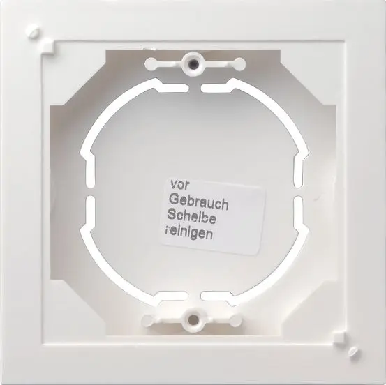 Produktfoto 1 von Aufputz-Gehäuse 1fach flach Standard 55 reinweiß matt