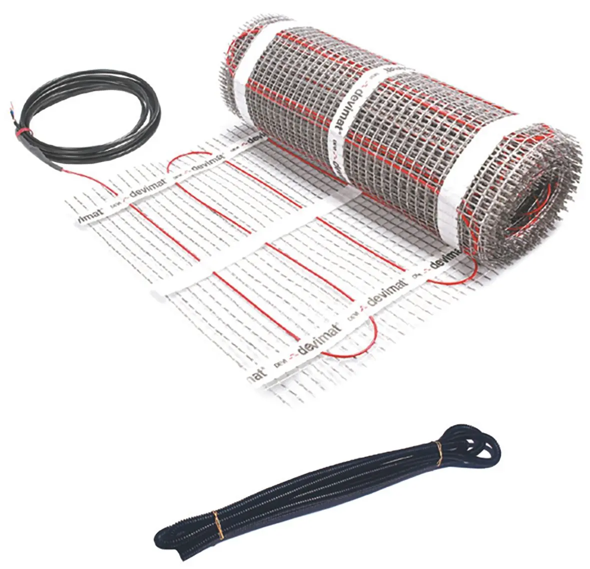Produktfoto 1 von Dünnbettheizmatten 150 W/qm Fläche 0,5 qm, 0,5 x 1,0 m, selbstkleb. DEVIcomfort