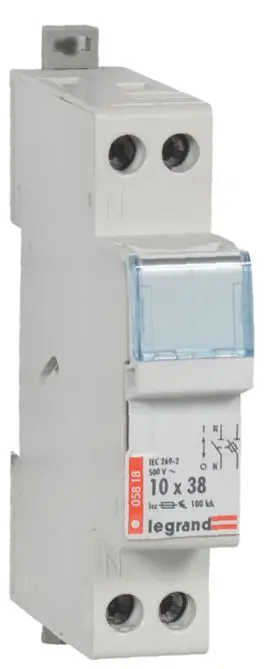 Produktfoto 1 von Legrand Sicherungshalter 1+N/10X38
