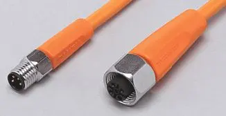 Produktfoto 1 von Verbindungskabel <50VAC 0,3m PVC Gehäuse PVC orange EPDM IP65/67-69K