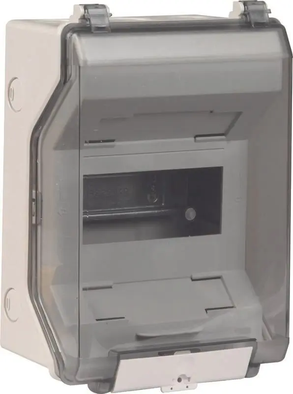 Produktfoto 1 von Isolierstoffgehäuse Aufputz IP54 f. Reiheneinbaugeräte 6 Teilungseinheit.
