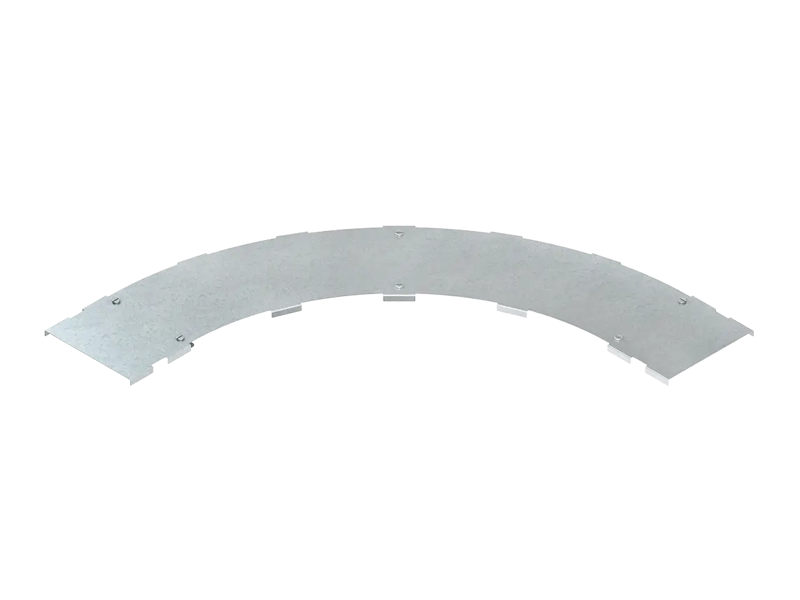 Produktfoto 1 von Deckel für Bogen 90°, klein,Breite 403mm bandverzinkt, mit Drehriegelverschluss