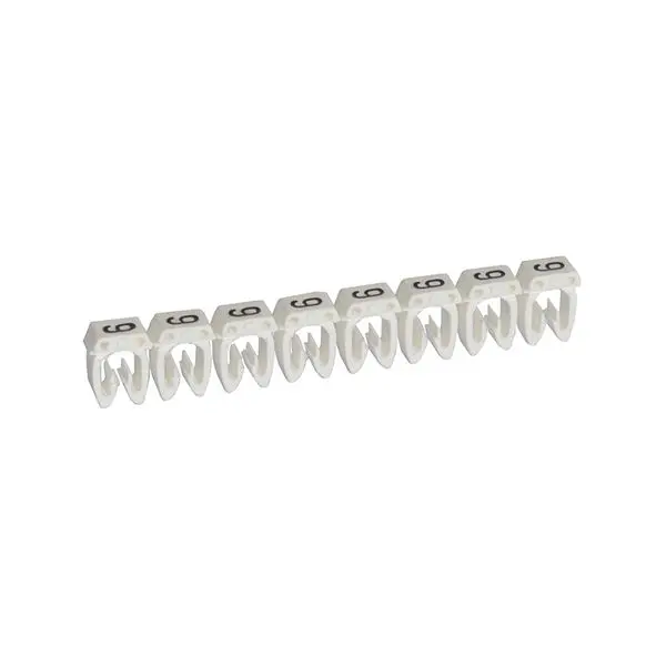 Produktfoto 1 von Kennzeichnungssystem CAB 3,f. 4 bis 6mm², Ziffer:9 Weiß