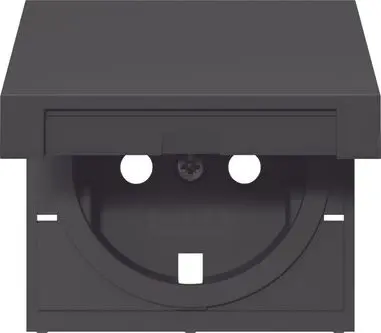 Produktfoto 1 von Abd. SCHUKO-Steckd. KD System 55 Schwarz m