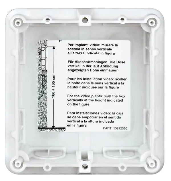 Produktfoto 1 von 1-moduliger UPkasten zum Einbau der SFERA-Türstationen