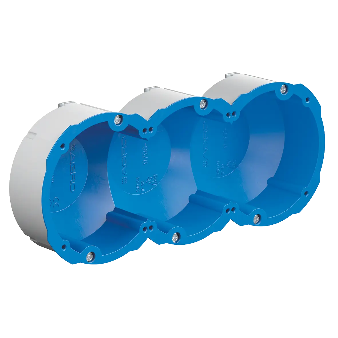 Produktfoto 1 von Quickbox Schallschutz - 3x1 Hohlwanddose D 83mm