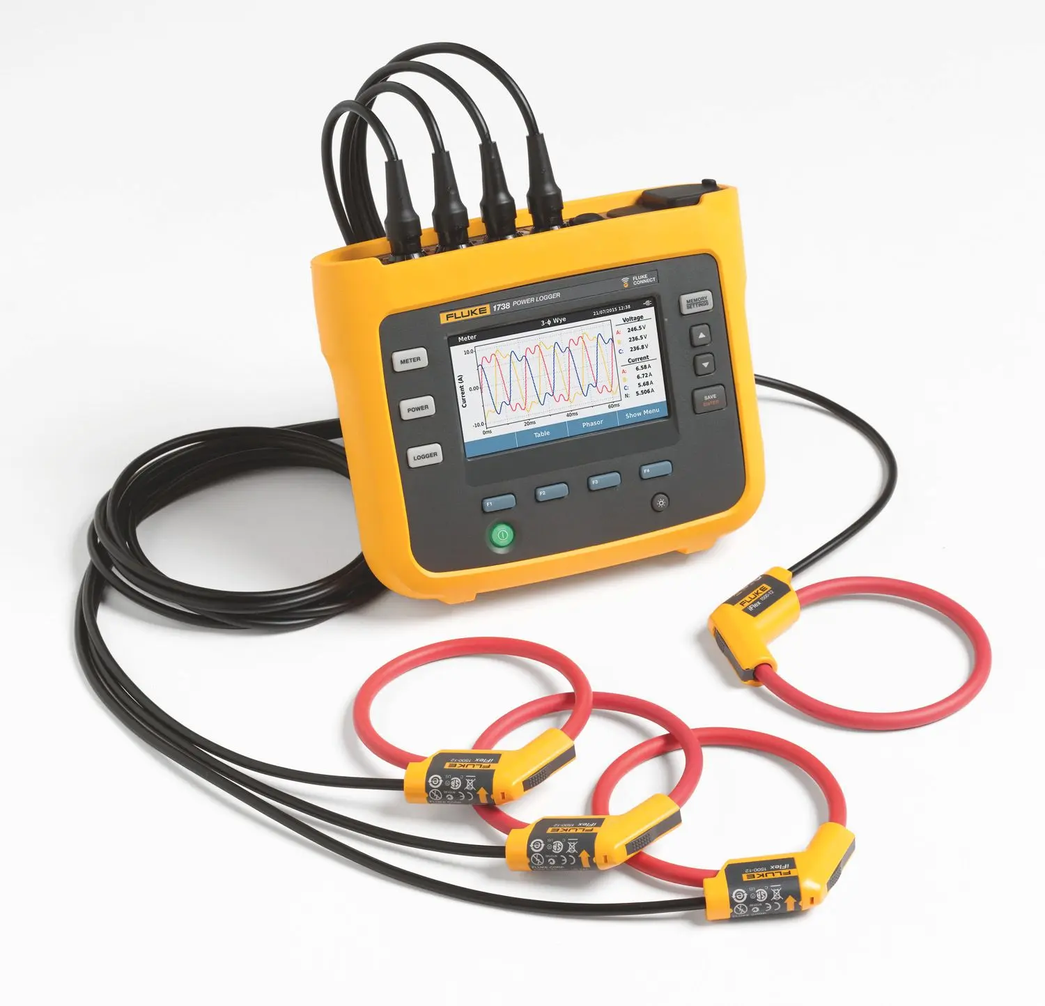 Dreiphasiger Netzqualitäts-Logger Fluke 1738 - Gold-Edition