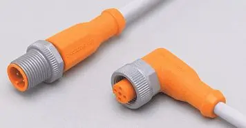 Produktfoto 1 von Verbindungskabel <60VAC 2m PUR Gehäuse TPU orange FKM IP65/67-69K