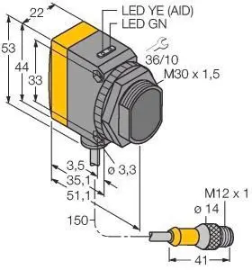 Produktfoto 1 von Opto Sensor Einweglichtschranke (Empfänger) zur Wassererkennung