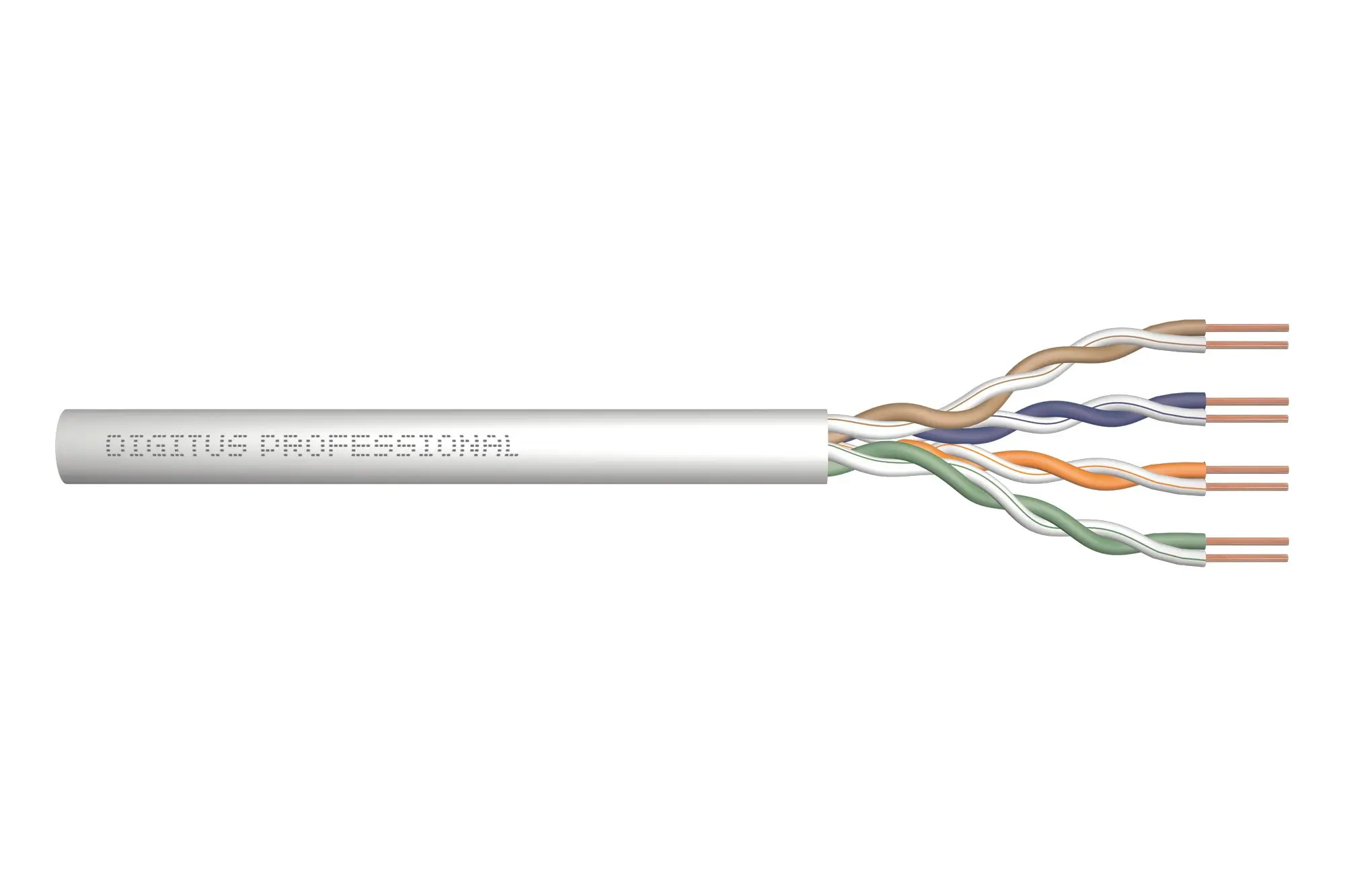 Produktfoto 1 von ASSNET100 CAT 5e U-UTP Roh-Installa- tionskabel 305m Karton AWG24/1 PVC grau