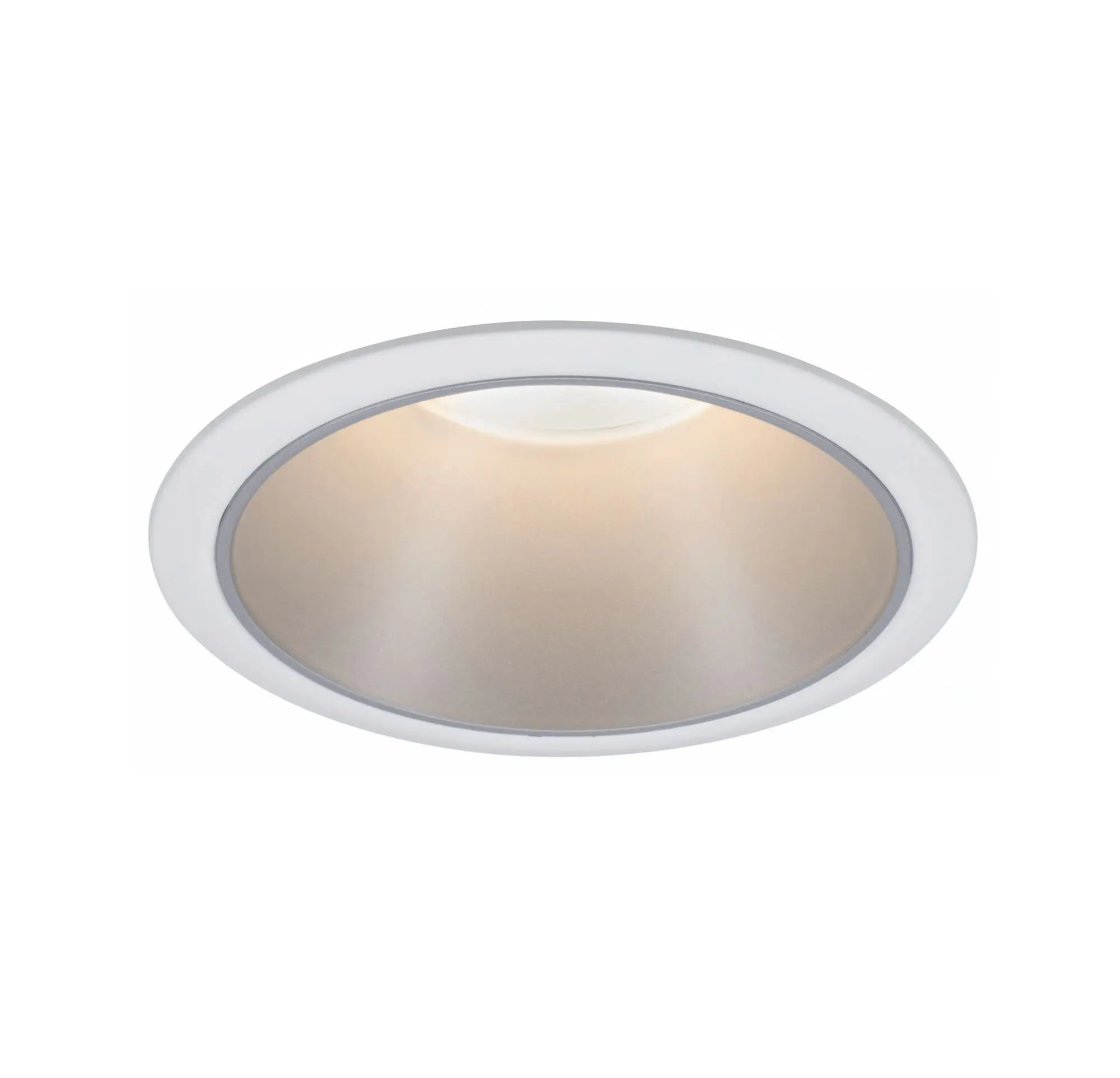 Produktfoto 1 von EBL Cole rund starr max 1x10W GU10 230V weiß matt/silber Alu/Kunststoff