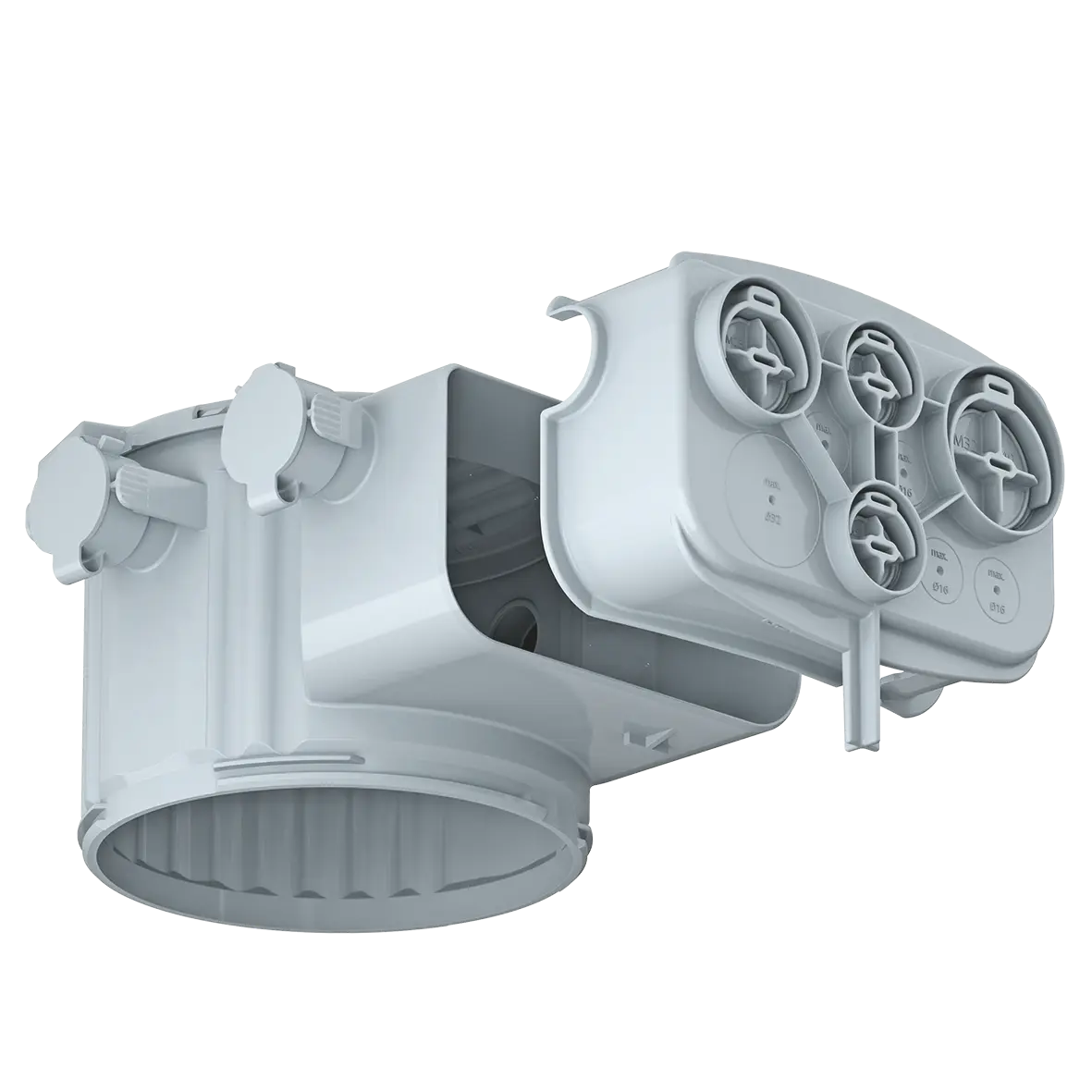 Produktfoto 1 von Einbaugehäuse, HaloX® 100 mit, Multirohreinführung